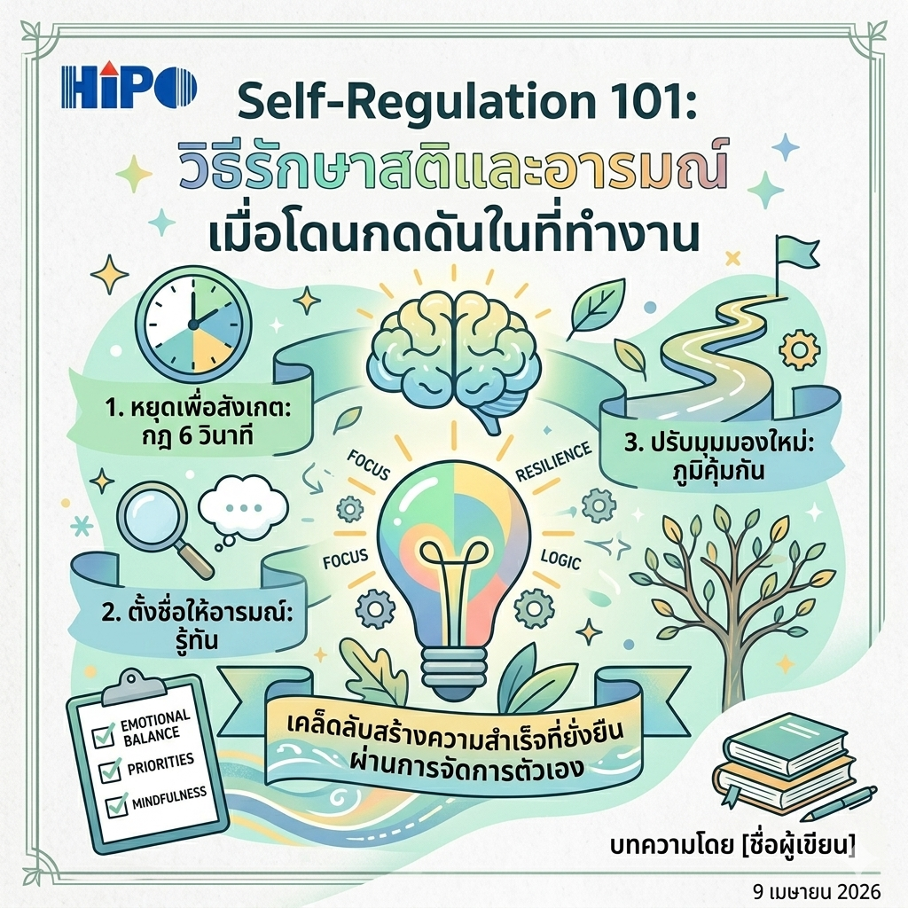 หลักสูตร Master Your Emotion, Master Your Success (อบรม 11 พ.ค.69)