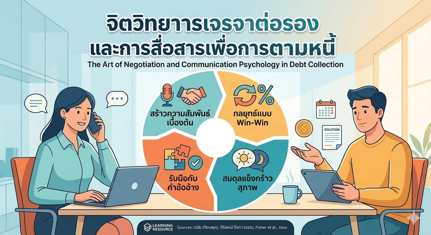 ศิลปะการเจรจาและจิตวิทยาการสื่อสารเพื่อการติดตามหนี้