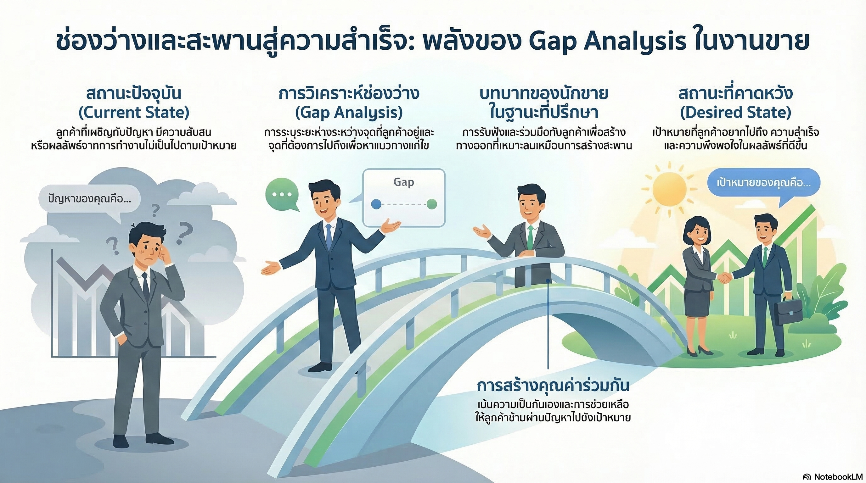 เปลี่ยน “คนขาย” ให้เป็น “คู่คิด”: ใช้ Gap Analysis ปิดดีลแบบมือโปร
