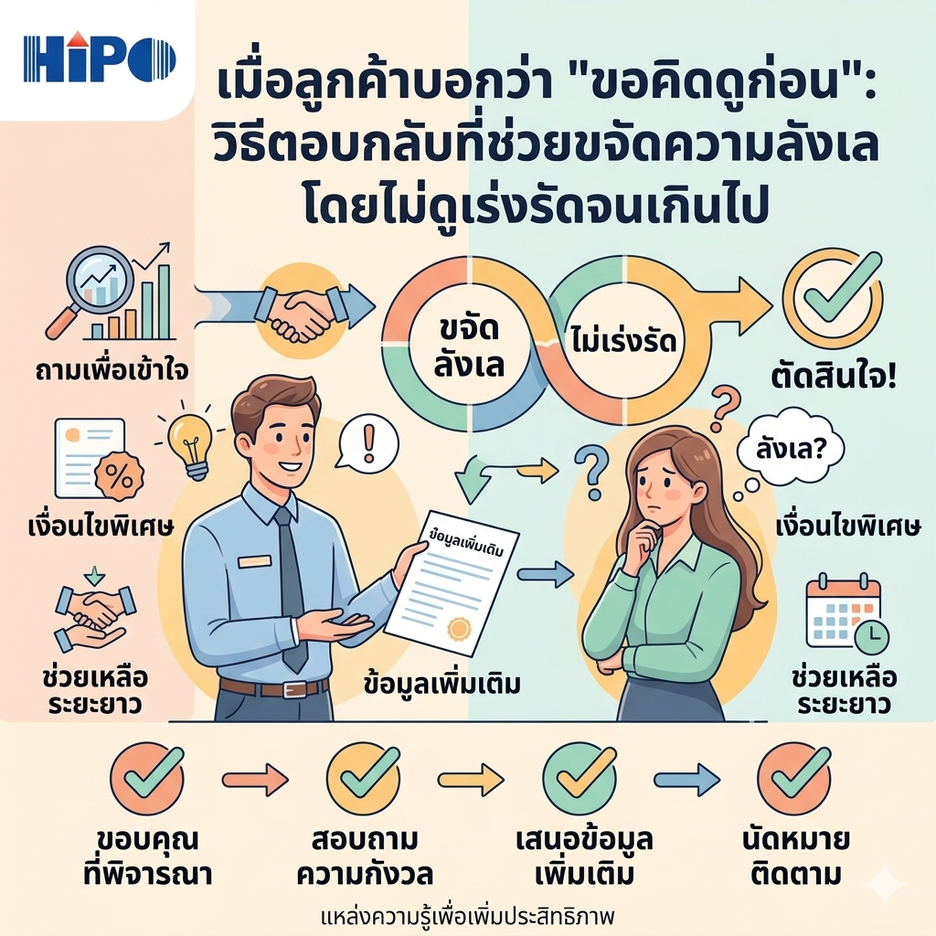 เมื่อลูกค้าบอกว่า 